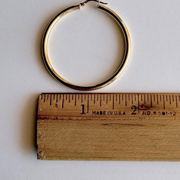 Mejuri 14k Large Tube Hoops - Picture 11 of 13